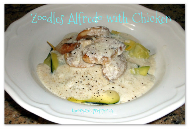 Farm Fresh Goodness: Zoodles Alfredo with Chicken