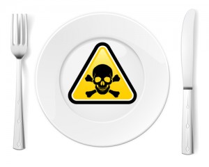 poison residue on dishes