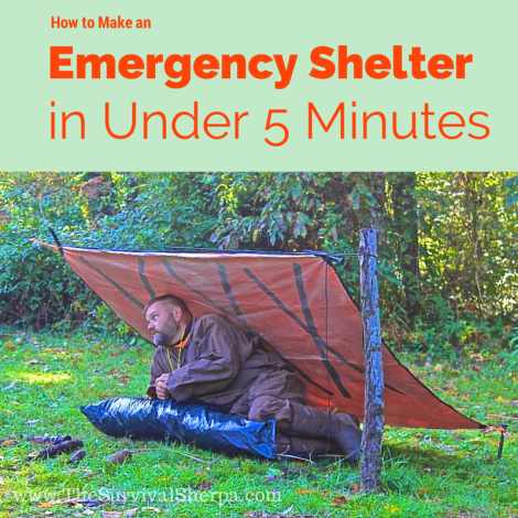 How to Make an Emergency Shelter in 5 Minutes or Less
