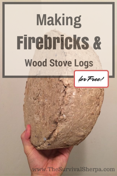 How to Make Firebricks (logs) and Wood Stove Logs for Free!