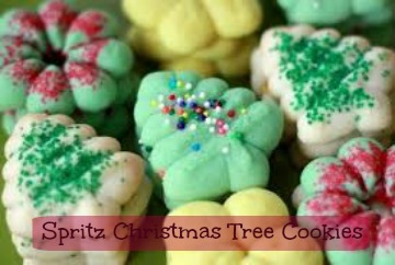 12 Days of Christmas Cookies: Spritz Trees