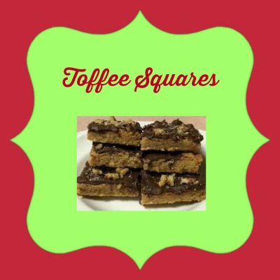 12 Days of Christmas Cookies: Toffee Squares