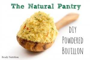 I prefer making my own bouillon powder made from homemade broth and dehydrated vegetables. This is a great all-purpose seasoning to use in my recipes and it’s super easy to make. #ReadyNutrition #FoodPantry #DIY