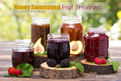 Honey Sweetened Fruit Preserves