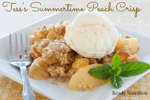 Tess’s Summertime Peach Crisp