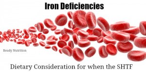 Our diet during a long-term disaster can play a large role in our health. Those with iron deficiencies, pay attention. #ReadyNutrition