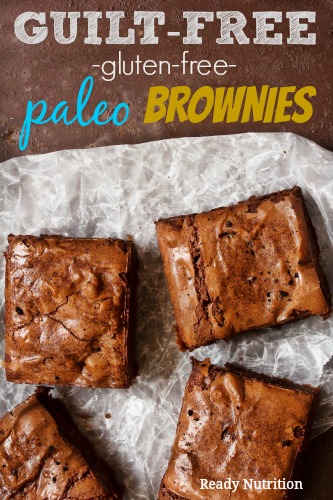 These fudgy treats are the best paleo and gluten-free brownies ever! Best of all, they are guilt free. Enjoy! #ReadyNutrition