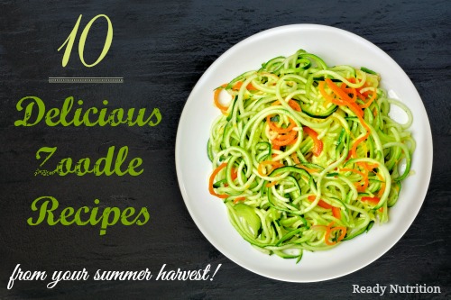 10 Delicious Zoodle Recipes You Can Make From Your Summer Harvest!
