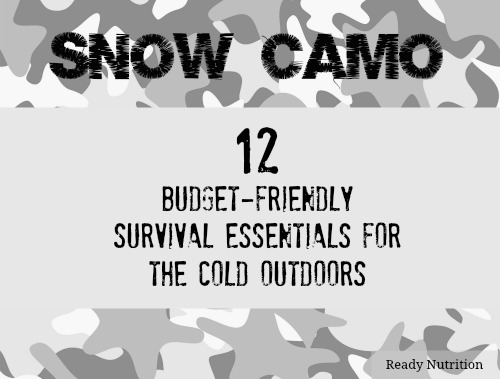 Snow Camo: 12 Budget-Friendly Survival Essentials for the Cold Outdoors