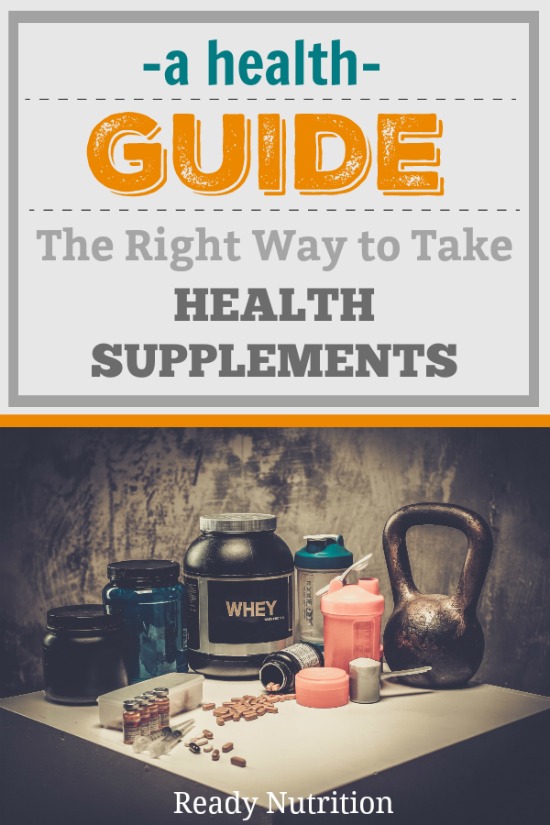 There's a right way and a wrong way with everything. Find out if you are taking your health supplements the right way for optimum health.