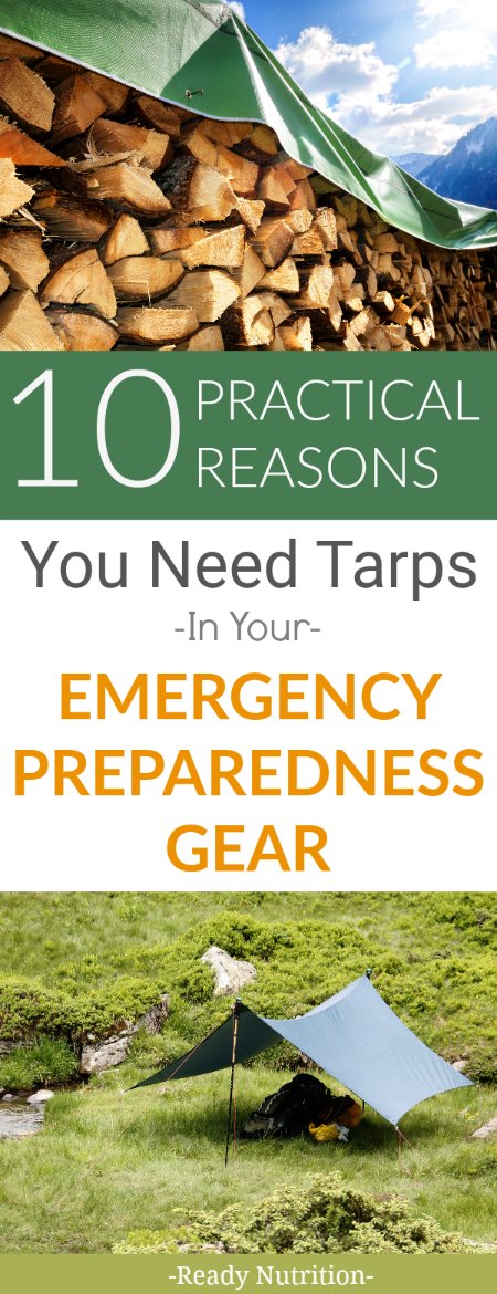 Tarps serve multiple purposes in an emergency situation and are great for long-term uses. Here are 10 practical uses for tarps in an emergency situation. #ReadyNutrition #GetPrepped