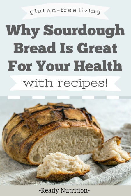 Sourdough bread is often known as the healthiest bread, and there's a science behind that moniker. Here are all the ways sourdough bread is good for you and some recipes to get you started! #ReadyNutrition #GlutenFree #HealthyLiving