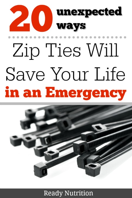 Preppers may be known for their beans, bullets, and band-aids, but in a survival situation, they may also want to be known for their vast knowledge of zip-tie uses to get them out of hairy situations. #ReadyNutrition #EmergencyPreparedness #GetPrepped