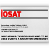 iosat Anti Radiation Pills - Potassium Iodide Tablets