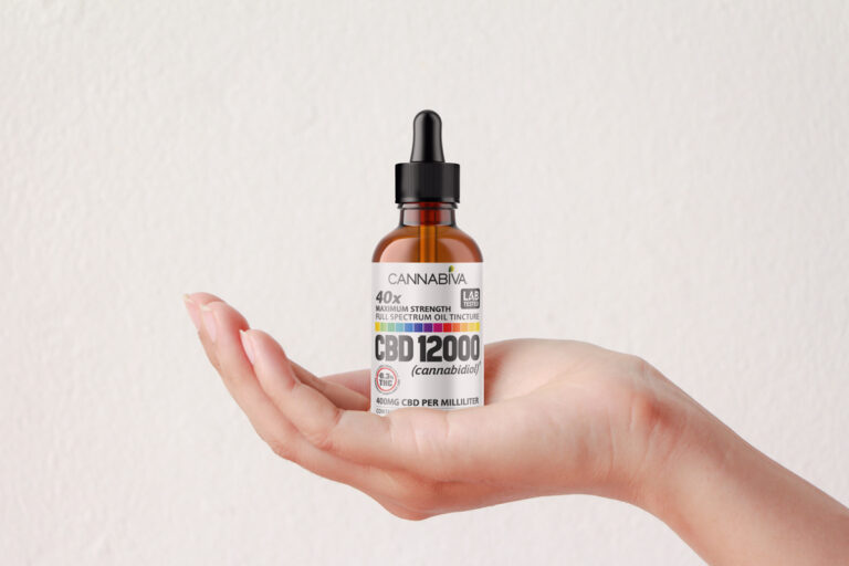 Cannabiva CBD Oil - 12,000 MG Bottle