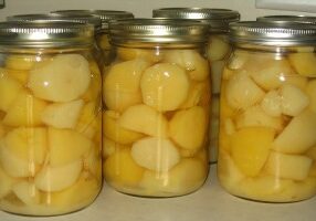 Canning potatoes is my favorite method of preserving them for the following year. They taste amazing (much better than store bought canned potatoes), and they’re really convenient to heat and eat. #ReadyNutrition