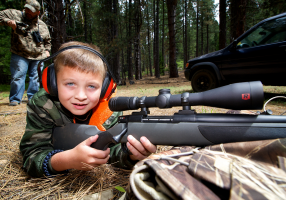 child with gun