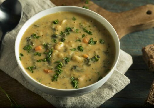 This hearty, stick-to-your-ribs bean soup is perfect for cold days!