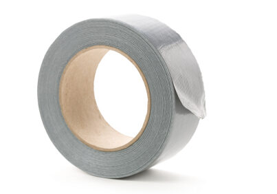 a roll of Grey Duct Tape with white background