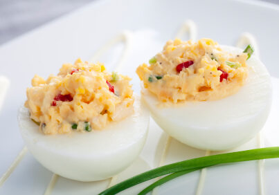 fully loaded deviled egg