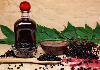 The syrup of black elderberry