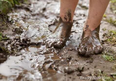 muddy feet