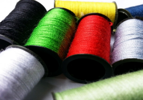 multicolored thread