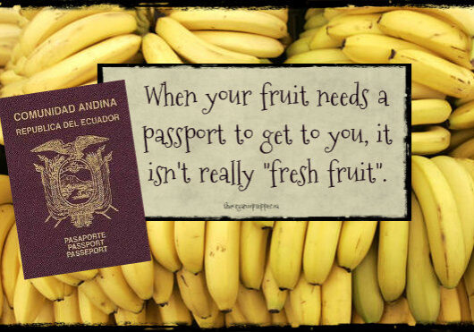 when fruit needs a passport